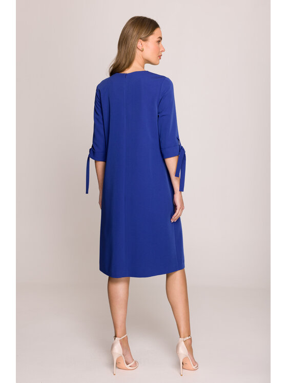 Stylove Stylove Večerní šaty S393 Modrá Premium Fit