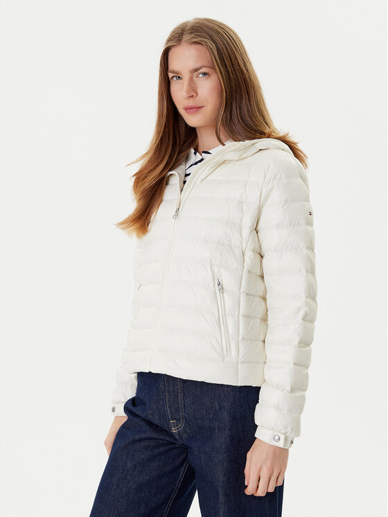 Tommy Hilfiger Kurtka puchowa WW0WW46788 Écru Regular Fit
