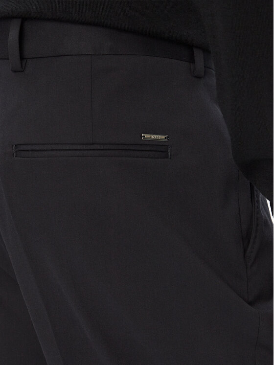 BOSS BOSS Spodnie materiałowe H-Perin 50567533 Granatowy Tapered Fit