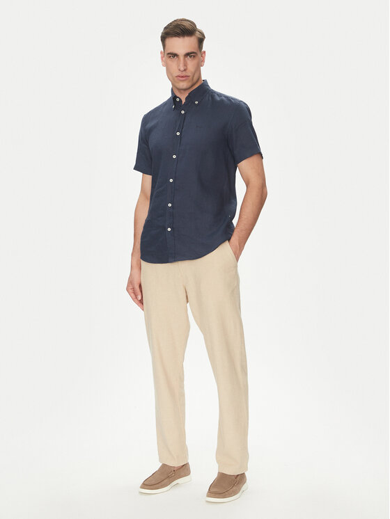 BOSS BOSS Koszula H-Roan 50539352 Granatowy Slim Fit