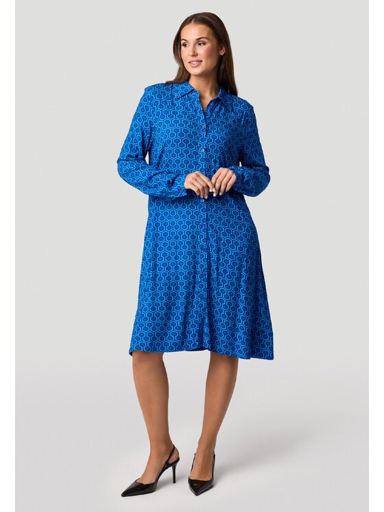 QUIOSQUE QUIOSQUE Každodenné šaty Quiosque 4VS006926 Modrá Regular Fit