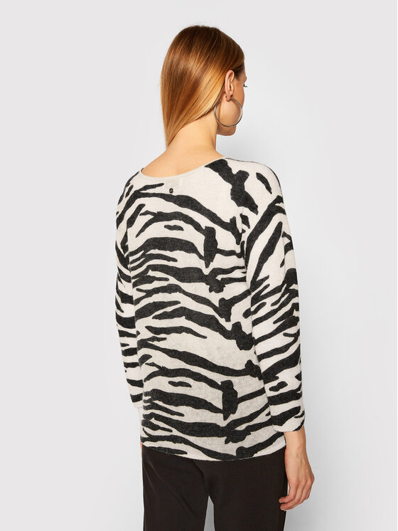 Calvin Klein Calvin Klein Svetr Alpaca Blend Zebra K20K202041 Béžová Relaxed Fit