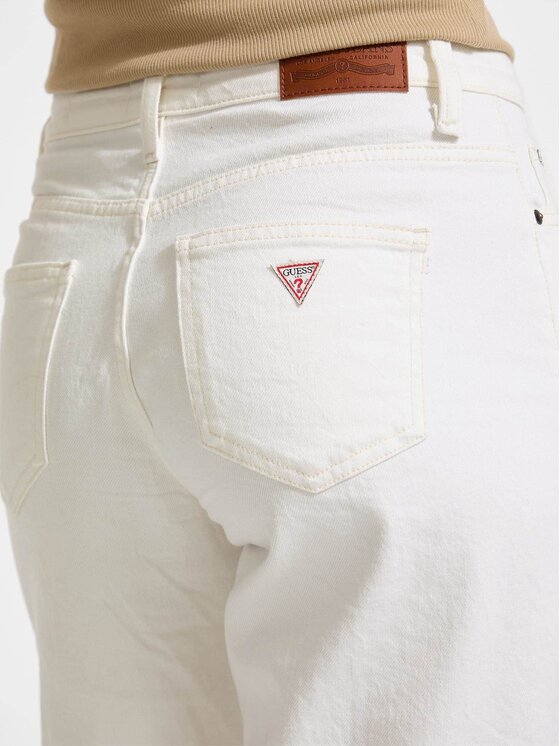 Guess Jeans Guess Jeans Jeansy 175531 Bílá Relaxed Fit