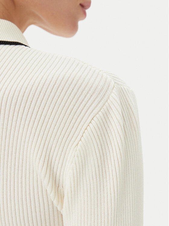 Bruuns Bazaar Bruuns Bazaar Sweter Johania BBW3653 Biały Slim Fit