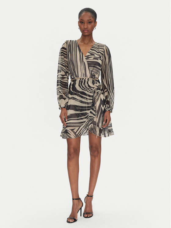 Rinascimento Rinascimento Rochie de zi CFC0019848002 Bej Regular Fit