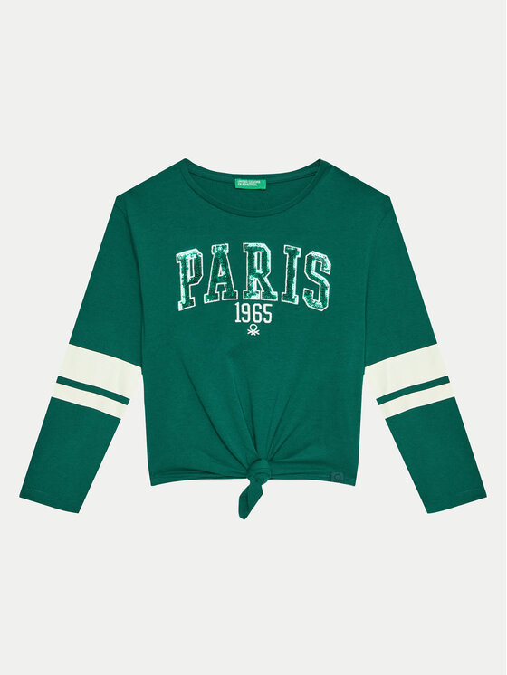 United Colors Of Benetton United Colors Of Benetton Bluse 3I1XC10JD Grün Regular Fit