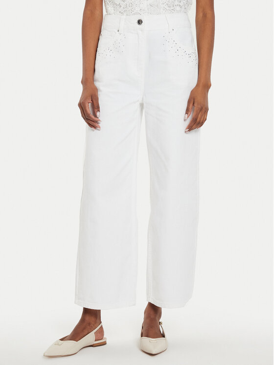 Morgan Morgan Jeans 242-PEZEL Weiß Wide Leg
