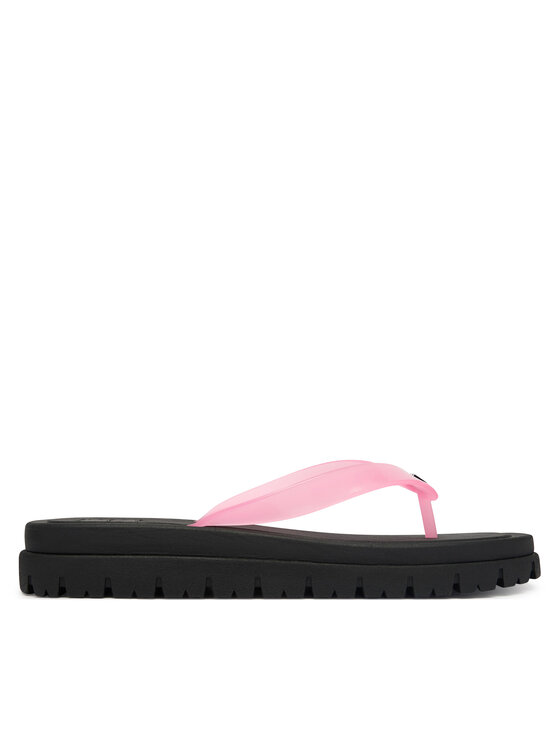 Tommy Jeans Tommy Jeans Šlepetės per pirštą Tjw Cleated Jelly Summer Sandal EN0EN02954 Rožinė