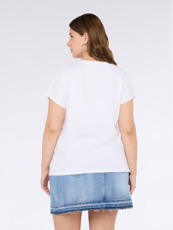 Fiorella Rubino Fiorella Rubino T-shirt G211L008516N011 Bianco Regular Fit