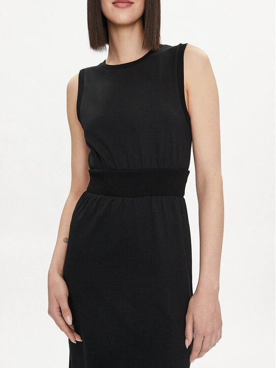 United Colors Of Benetton United Colors Of Benetton Rochie de vară 3L3XDV01G Negru Regular Fit