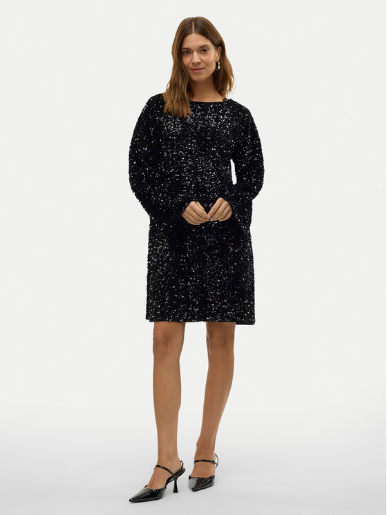 Vero Moda Vero Moda Sukienka koktajlowa Etta 10317153 Czarny Relaxed Fit