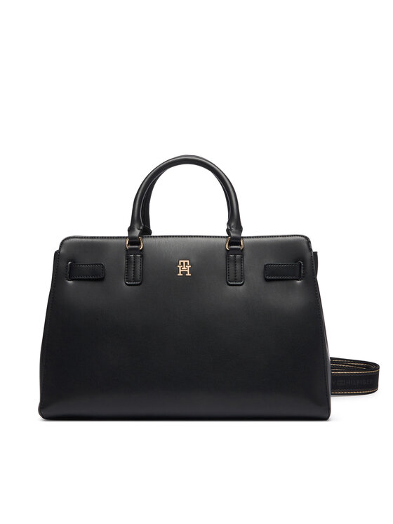 Tommy Hilfiger Tommy Hilfiger Τσάντα Th Joy Satchel AW0AW19067 Μαύρο