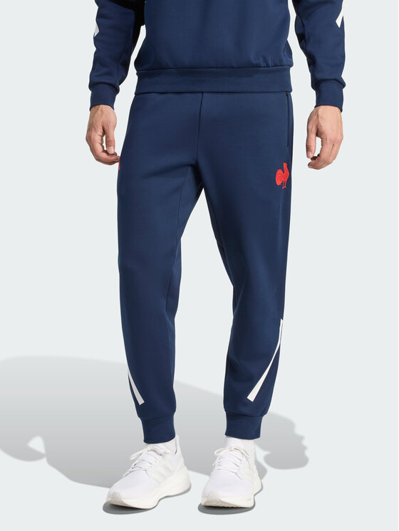 adidas adidas Spodnie materiałowe 151687 Błękitny Regular Fit
