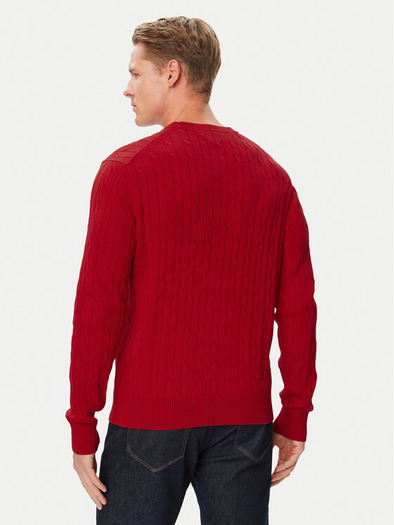 Tommy Hilfiger Tommy Hilfiger Kampsun Classic MW0MW33132 Punane Regular Fit