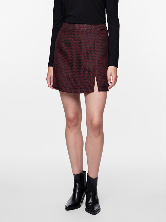 Minigonna bordeaux best sale