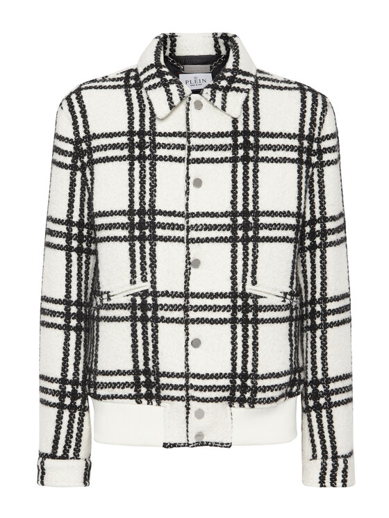 PHILIPP PLEIN PHILIPP PLEIN Bomber 4027 Bianco Regular Fit