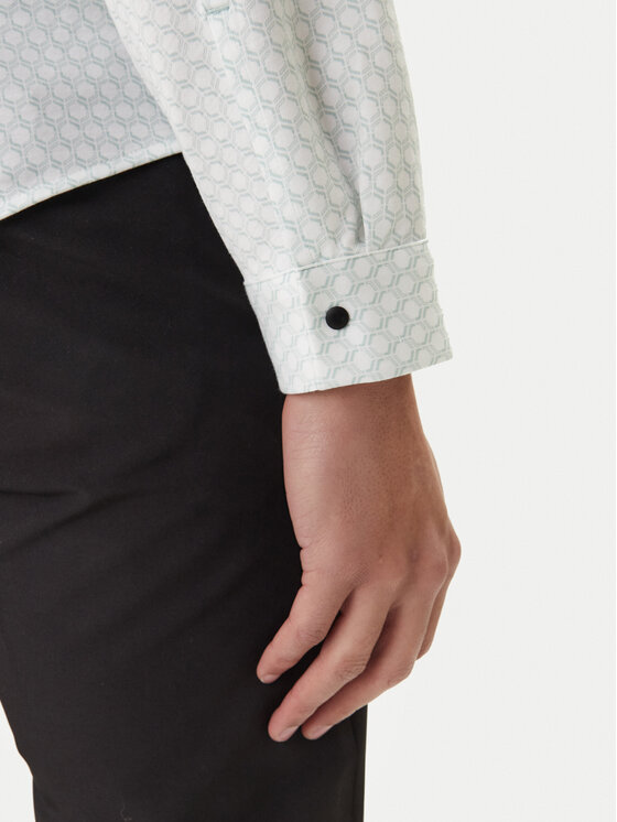 BOSS BOSS Koszula Excurse 50554481 Zielony Regular Fit