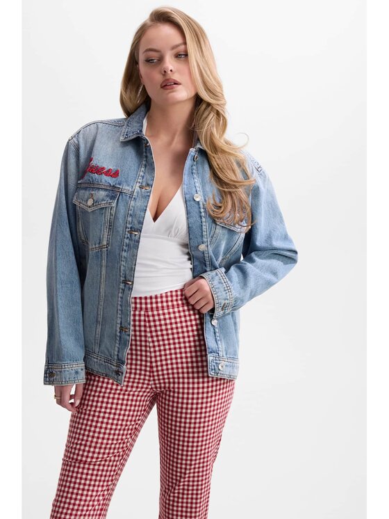 Guess Guess Bunda pro přechodné období 182724 Modrá Classic Fit