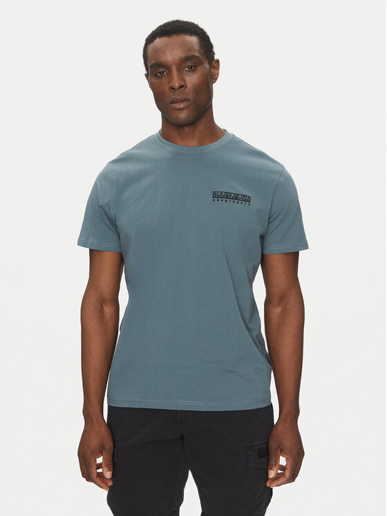 Napapijri Napapijri T-Shirt S-Vignoni NP0A4ILX Modrá Regular Fit