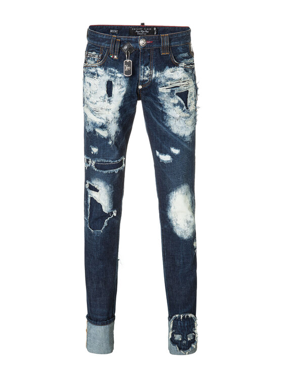PHILIPP PLEIN PHILIPP PLEIN Jeans 30752 Blu Straight Fit