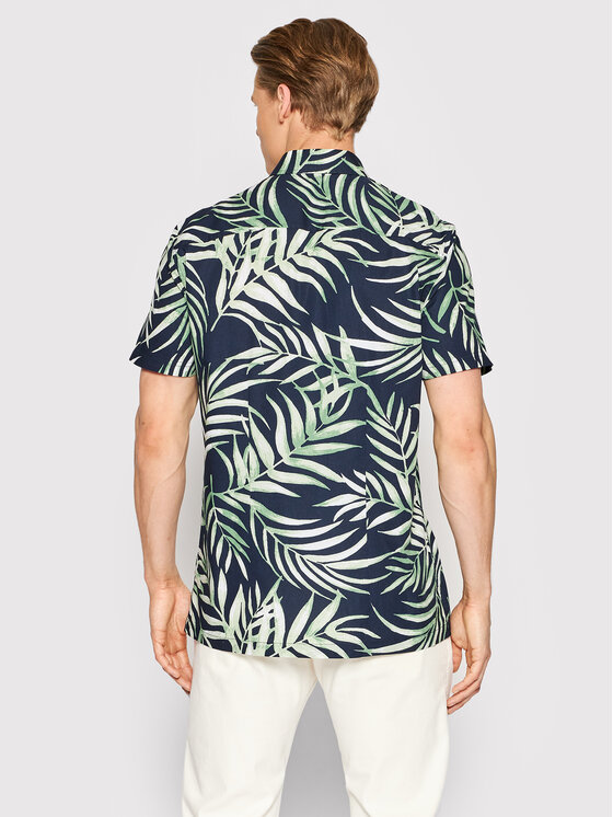 Camicia M2GH21 W8BX1 Blu scuro Slim Fit