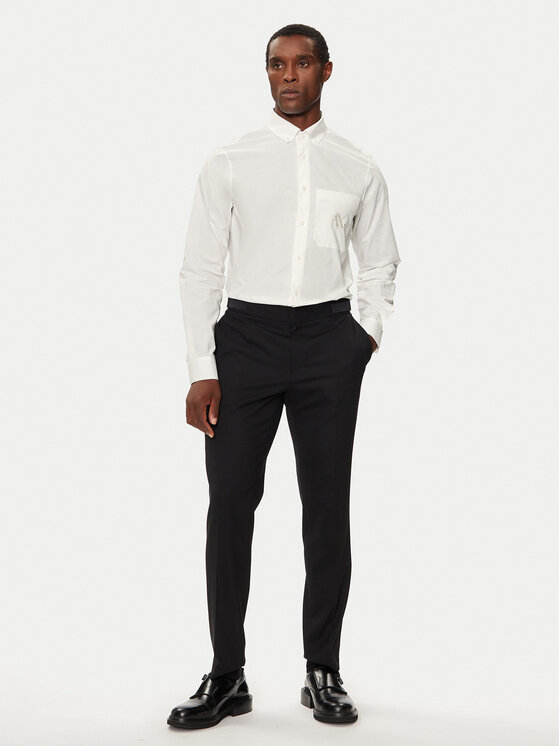 Armani Exchange Armani Exchange Krekls 6DZC21 ZN2VZ 1116 Écru Slim Fit