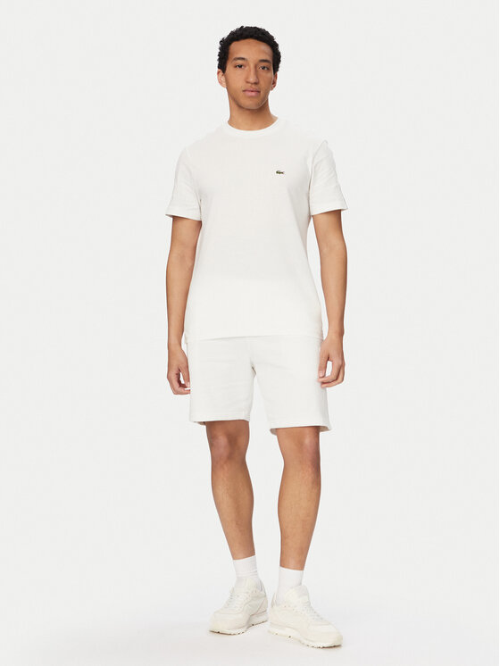 Lacoste Lacoste Tričko TH0888 Biela Regular Fit