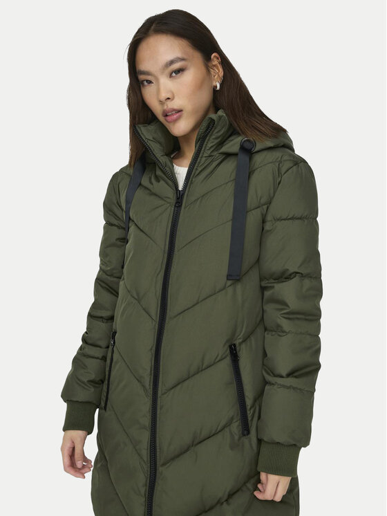 JDY JDY Zimní bunda Skylar 15207784 Zelená Regular Fit