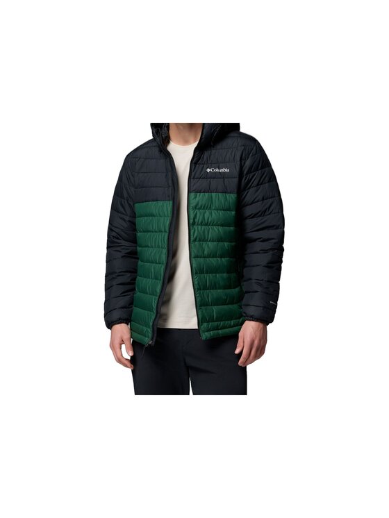 Columbia Columbia Kurtka przejściowa Powder Lite II Hooded Jacket 2086944376 Zielony Regular Fit