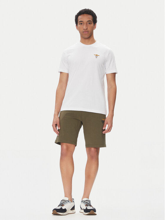 Aeronautica Militare Aeronautica Militare T-krekls 251TS1580J372 Balts Regular Fit