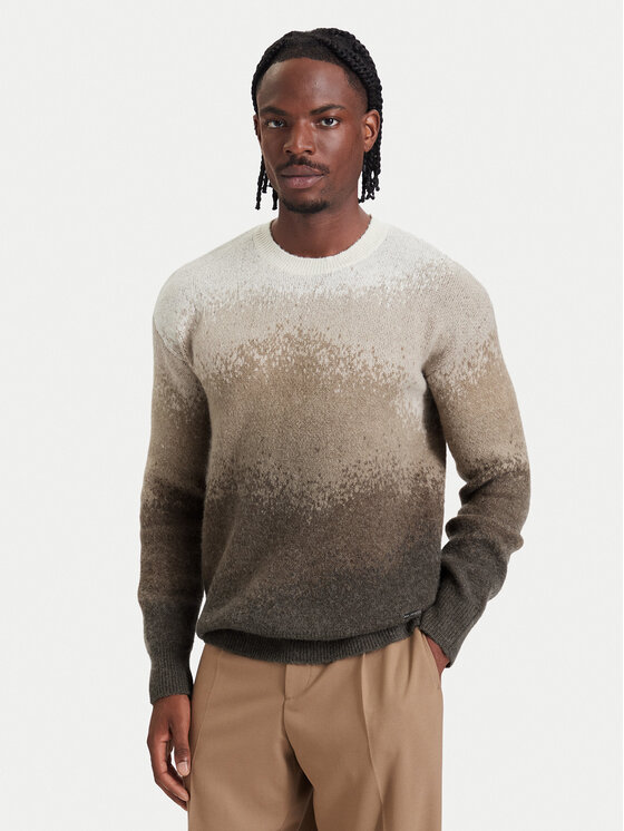 KARL LAGERFELD KARL LAGERFELD Sweter 655025 564307 Brązowy jasny Regular Fit
