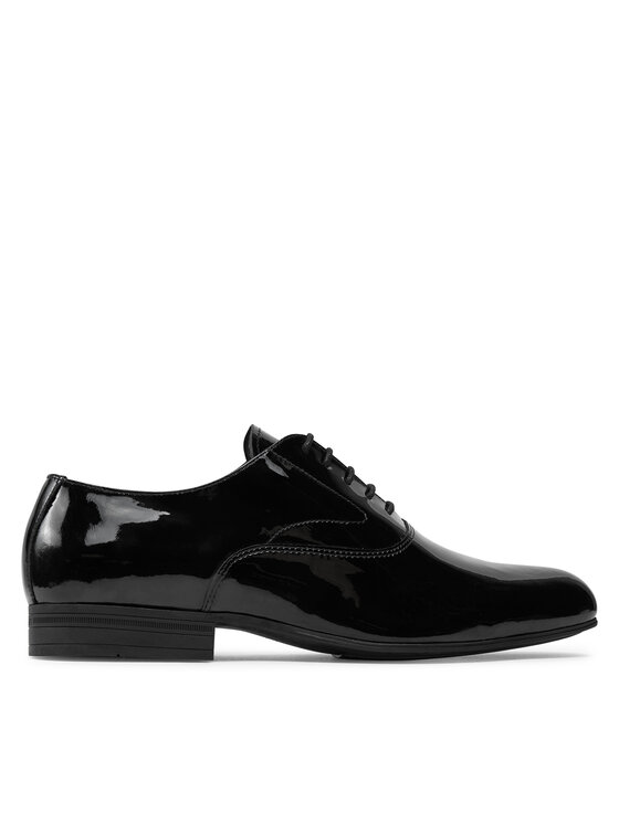 Pantofi Calvin Klein Oxford Pat HM0HM01600 Negru