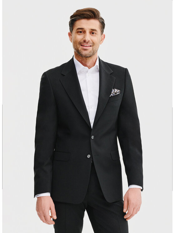 Pako Lorente Pako Lorente Marynarka P25SP-3G-029 Czarny Slim Fit