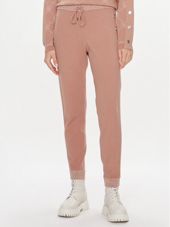 Liu Jo Sport Pantaloni din material TF3207 MA63L Roz Slim Fit