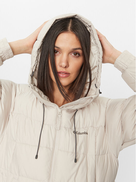 Columbia Columbia Kurtka zimowa Pike Lake™ II Long Jacket Écru Regular Fit
