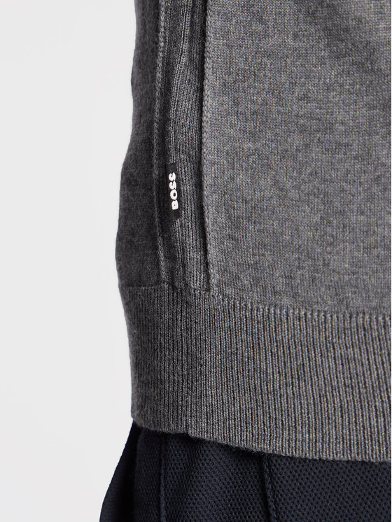 BOSS Boss Sweater Leno-P 50468239 Szürke Slim Fit