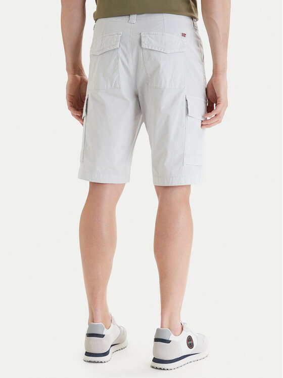 Napapijri Napapijri Шорти з тканини N-Horton NP0A4HOS Сірий Regular Fit