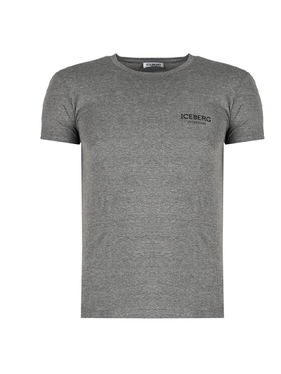 Iceberg Iceberg T-Shirt ICE1UTS01 Šedá Slim Fit