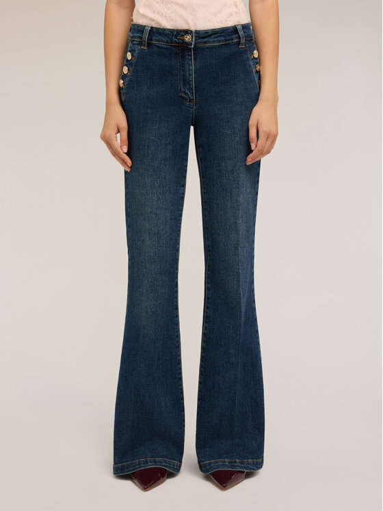 Motivi Motivi Jeansy P427Q304125N024 Niebieski Flare Fit
