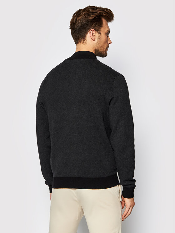 Sliktaa Cardigan Tricot Homme Réversible Boutons Bois - Doux Chaud Coupe Ajustée