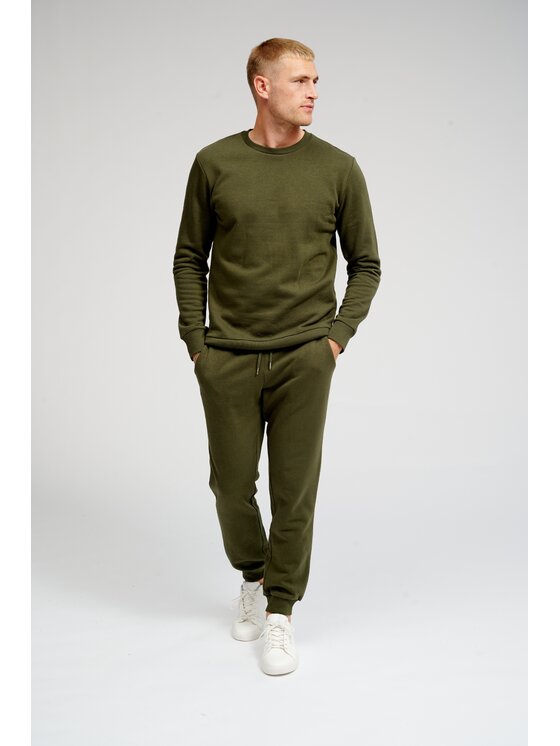 TeeShoppen TeeShoppen Joggery 'Basic Collection' Zielony Regular Fit