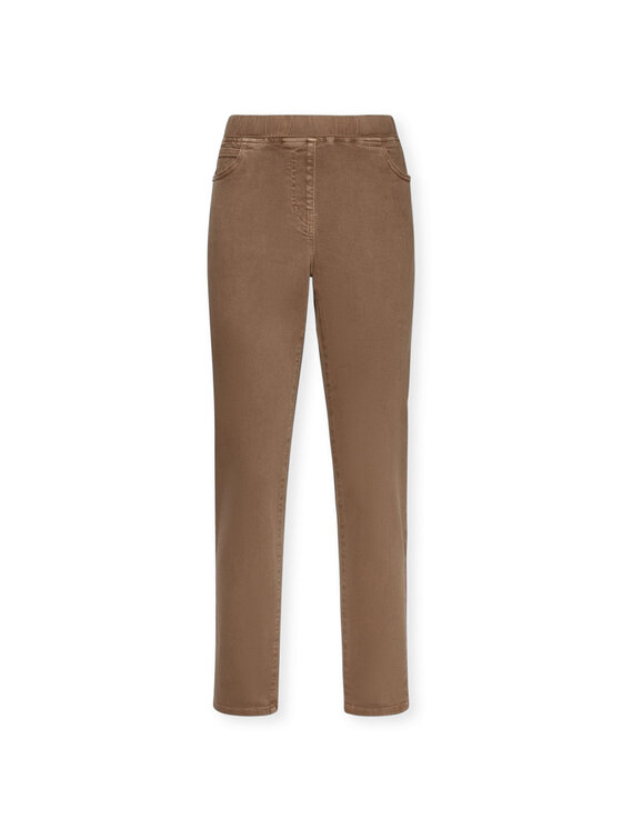 Elena Mirò Elena Mirò Pantaloni di tessuto P152P000343N022 Marrone Skin Fit