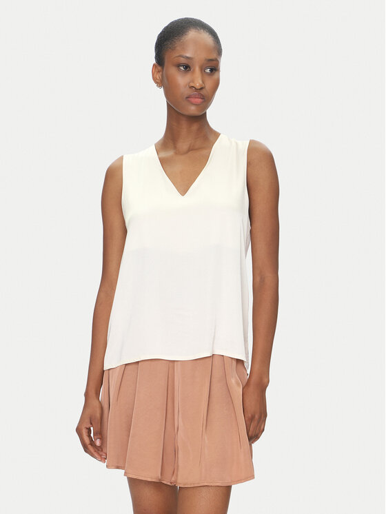 ViCOLO ViCOLO Majica TD0765 Écru Regular Fit