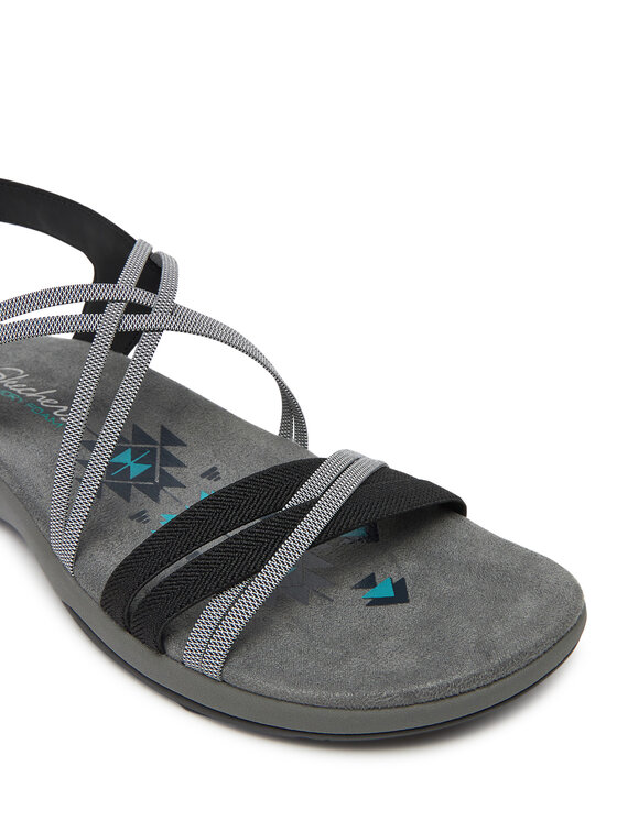 Skechers Skechers Sandały Reggae Slim-Takes Two 163112/BKCC Czarny