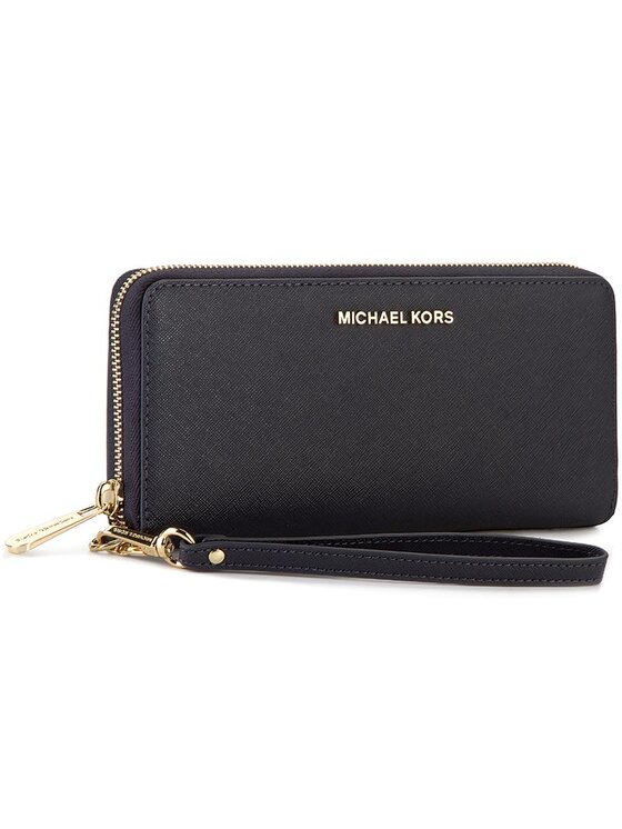 MICHAEL Michael Kors Portefeuille femme grand format Jet Set Travel 32S5GTVE9L Bleu marine Modivo