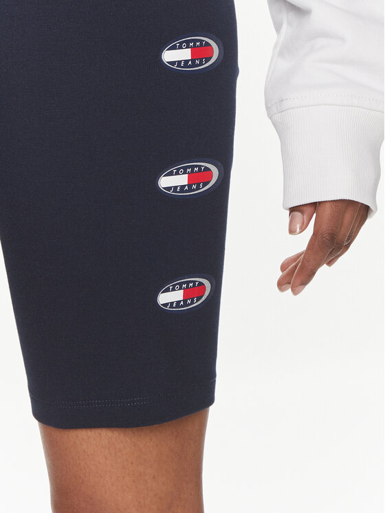 Tommy Jeans Tommy Jeans Kerékpáros nadrág Archive DW0DW18129 Sötétkék Slim Fit