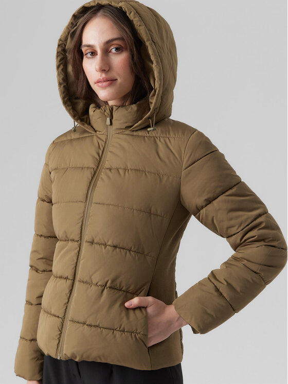 Vero Moda Vero Moda Zimní bunda 10289837 Khaki Regular Fit