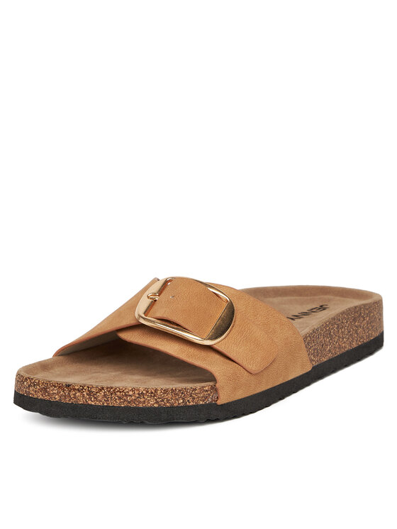 JENNY JENNY Klapki LB-P1598-YLD Brązowy