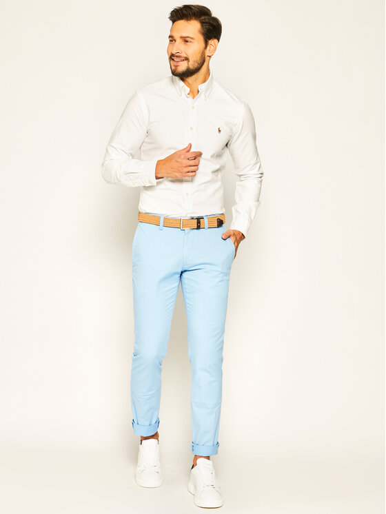 Polo Ralph Lauren Polo Ralph Lauren Cămașă Core Replen 710549084 Alb Slim Fit