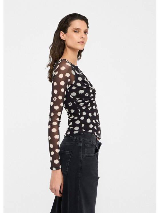 Liu Jo Liu Jo T-shirt UF5269JS007M9169 Nero Slim Fit